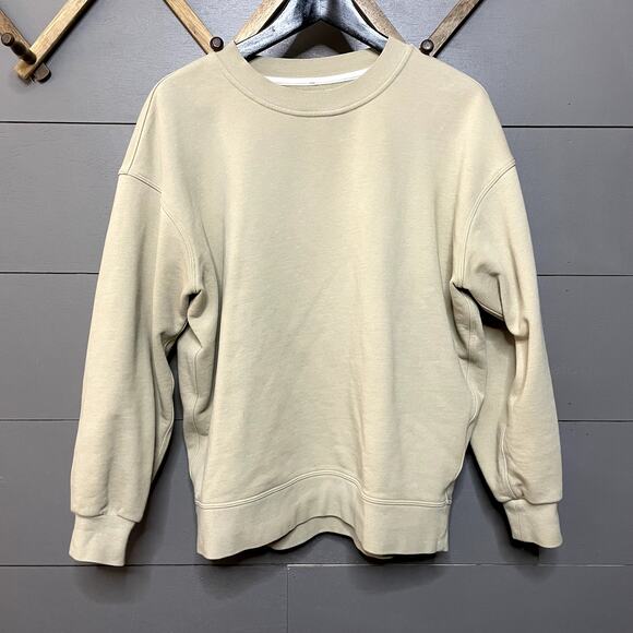 Lululemon Perfectly Oversized Crew Trench Tan Women's Size 8 - Picture 2 of 3